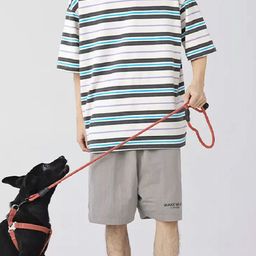 LAUREN ADAMS Men Striped Round Neck Extended Sleeves T-shirt-image-55