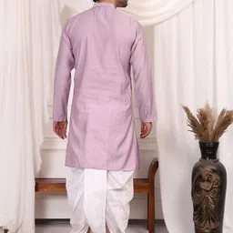 MIDAV Men Floral Block Print Kurta image 5
