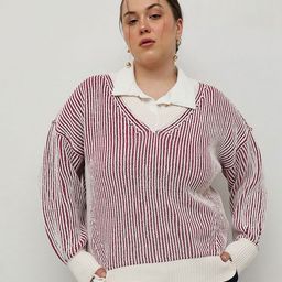 CURVY STREET Women Striped Pullover-image-44