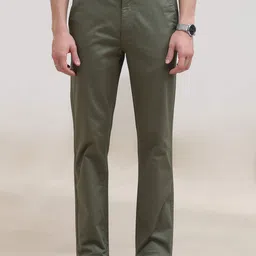 Grit and Flair Men Regular Fit Mid-Rise Cotton Chinos-image-98