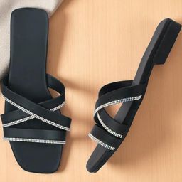 FAISHSTAR Women Black Flats-image-85