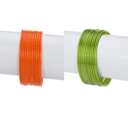 1ST TIME Women Orange Bangle-17