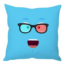 Stybuzz Emoticon Cushion Cover - Blue-image-66