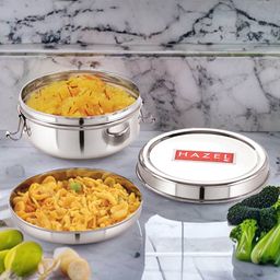 Hazel Stainless Steel Traditional Design Lunch Box -  700 ml-image-56