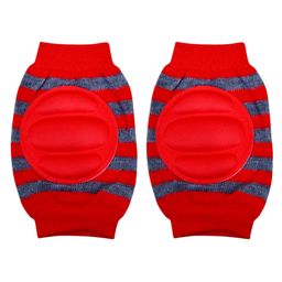 The Little Lookers Striped Baby Knee Pads - Red Grey-image-80
