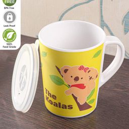 Bamboo Fibre Printed Cup Yellow - 250 ml-25