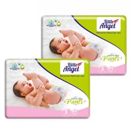 Little Angel Extra Dry Baby Pants Diaper Small (S) - 84 Pieces - (Pack of 2)-image-46