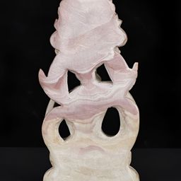 Exotic India White & Pink Religious Idol Showpiece-image-9