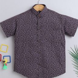 BAATCHEET Boys Floral Opaque Printed Party Shirt-image-37