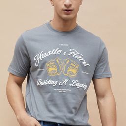 Fame Forever by Lifestyle Men Typography Printed Round Neck Cotton T-shirt-picture-3