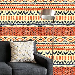 ArtzFolio Printed UV-Resistant Anti-Bacterial Abstract Grunge Ethnic Peel & Stick Wallpaper-image-43