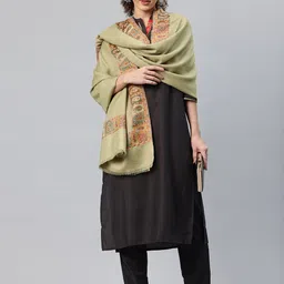 SWI Stylish Floral Woven Design Shawl-11
