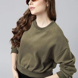SHOWOFFFF Women Round Neck Pullover Sweatshirt-image-57
