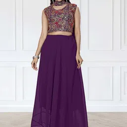 Happy Design Geometric Embroidered Lehenga With Choli & Dupatta-picture-18