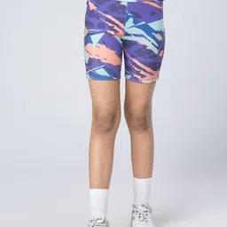 UMILDO Girls Printed Skinny Fit Cycling Sports Shorts-image-45