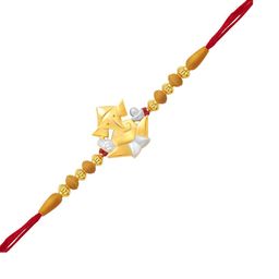 VIVASTRI Multistrand Rudraksha Ganpati Rakhi-image-4