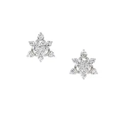 Sparkles Lab Grown Diamond 1.17 Carat Round Flower Earrings for Women-image-85