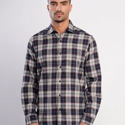Bene Kleed Regular Fit Tartan Checks Checked Casual Shirt-image-90