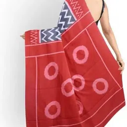 JALTHER Linen Blend Block Print Saree image 2