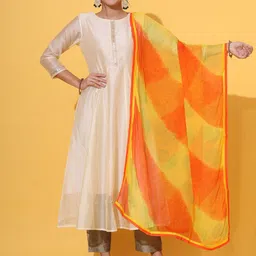 KALINI Geometric Dyed Chiffon Dupatta-picture-12