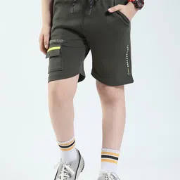 Monte Carlo Boys Printed Regular Fit Cotton Bermuda Shorts-50