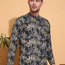 Anouk Men Geometric Printed Thread Work Kurta image 3