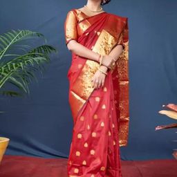 Florence Woven Design Zari Pure Silk Kanjeevaram Saree-image-66