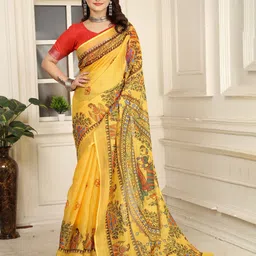 Suha Ethnic Motifs Pure Cotton Saree-picture-31
