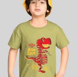 AUSK Boys Graphic Printed Drop-Shoulder Sleeves Cotton T-shirt-image-44