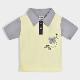 MiArcus Boys Colourblocked Polo Collar Pockets T-shirt-29