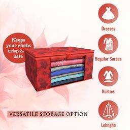 Aura Red Set of 6 Regular Multi-Utility Organisers image 4