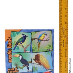 Frank Play And Learn Exotic Birds Puzzle Multicolour Set of 4(72 Pieces)for kids above 6+ Years - 11606 image 3