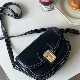 CORSICA Women Black PU Leather Handbag-picture-10