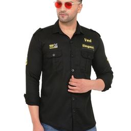 VED ELEGANT Classic Cotton Casual Shirt-image-79