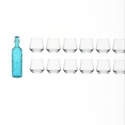 SOMIL Blue Glass Airtight Can Bottle-image-87