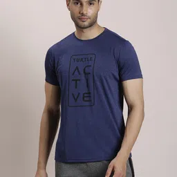 Turtle Men Typography Printed Raw Edge Slim Fit T-shirt-picture-18