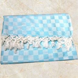 VANISHREE WORLD Blue Cotton Double Bed Blanket-image-24