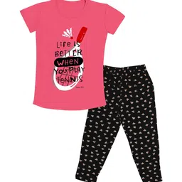 Tee Weavers Girls Printed Night suit-image-63