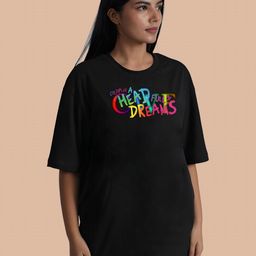 KAIDO Pack Of 2 Graphic Printed Round Neck Cotton Oversized T-shirt-image-80