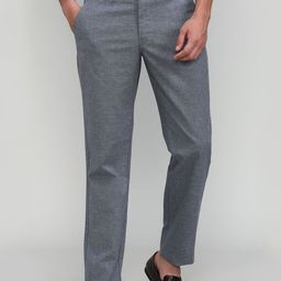 DRAGON HILL Men Mid-Rise Tapered Fit Chinos Trousers-image-65