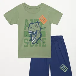YK Boys Printed T-shirt with Shorts-43