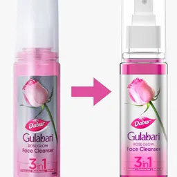 Dabur Gulabari Set Of 3 Rose Glow Face Cleanser For Balanced & Hydrated Skin- 100ml Each image 5