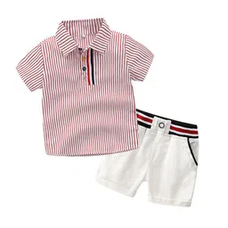 JC SPARKLE Boys Striped Shirt with Shorts-image-96