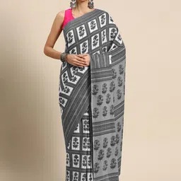 BUTA BUTI Floral Pure Cotton Saree-picture-47