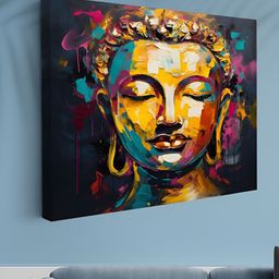 Myntra Elegant Homes Black & Yellow 1 Piece Canvas Other Wall Paintings-58