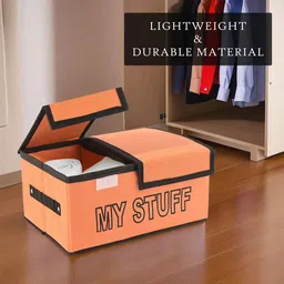 Kuber Industries Orange Set of 2 Regular Multi-Utility Organisers image 5
