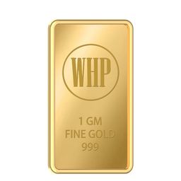 WHP JEWELLERS 24kt (999) 1 gm Yellow Gold Bar-image-6