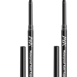 AYA Waterproof Kohl Kajal (Pack Of 2) - Jet Black-picture-33