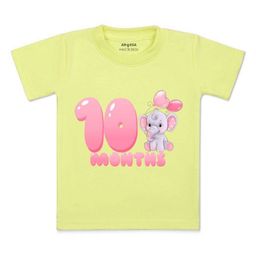 Arvesa Kids Printed Extended Sleeves Applique T-shirt-image-43