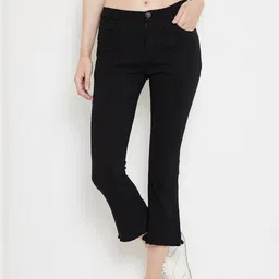Nifty Women Black Cotton Bootcut High-Rise Jeans-picture-12